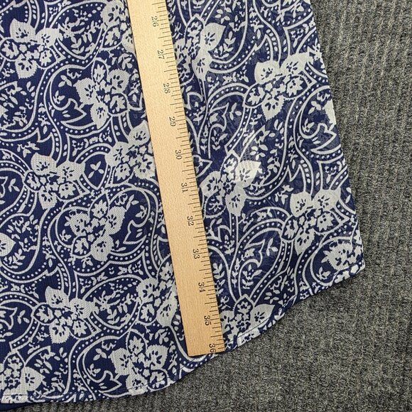 Knox Rose Dress Womens M Blue White Floral 2 Piece High Waist Boho Cottagecore - Picture 11 of 12